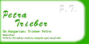 petra trieber business card